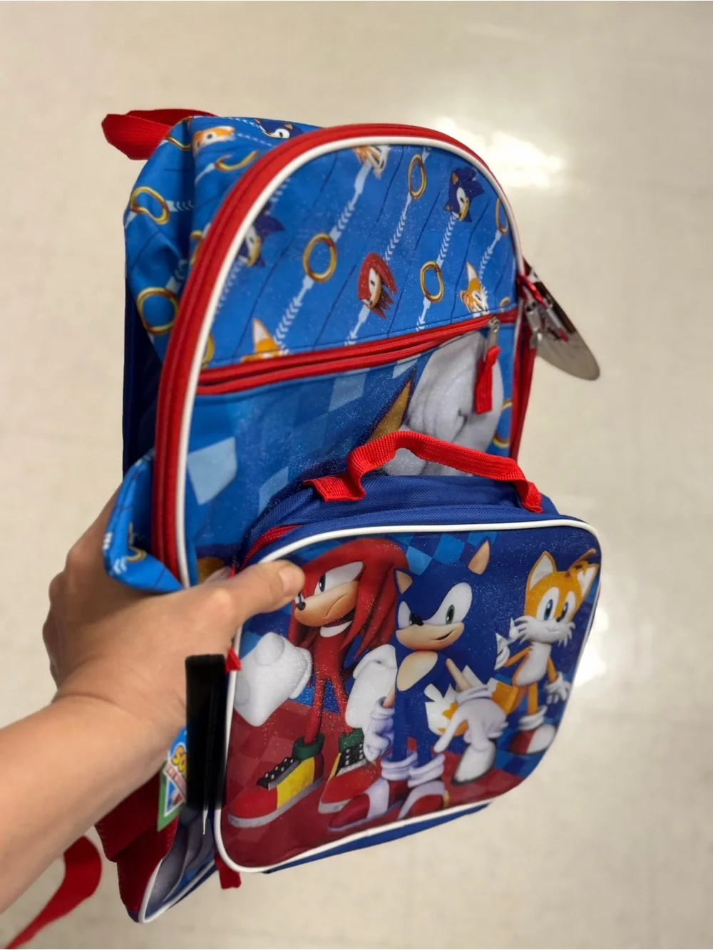 Sonic the Hedgehog Kids Backpack - Blue & Red